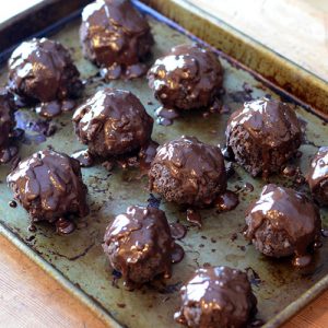 Maraschino Cherry Cake Balls Ganache added 500