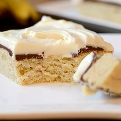 Banana Fudge Layer Cake
