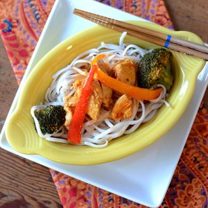 Red Curry Thai Chicken Top down dish 500