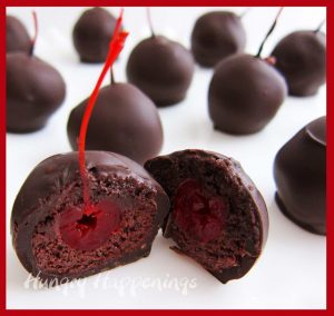 Valentine's Day recipe Sweet Chocolate Cherry Bombs