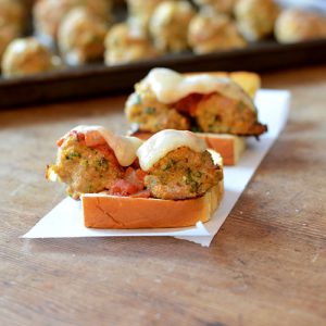 Italian Meatball Sandwich table angle 500