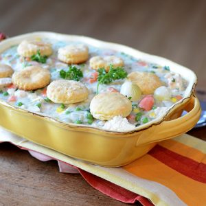"Chicken Pot Pie   #Potpie #chicken #biscuits #comfortfood / feedyoursoul2.com"