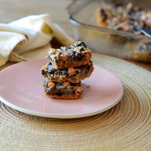 Graham Cracker Layer Bars Angle farther 500