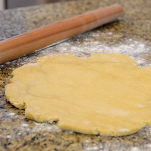 Dough rolled out 500