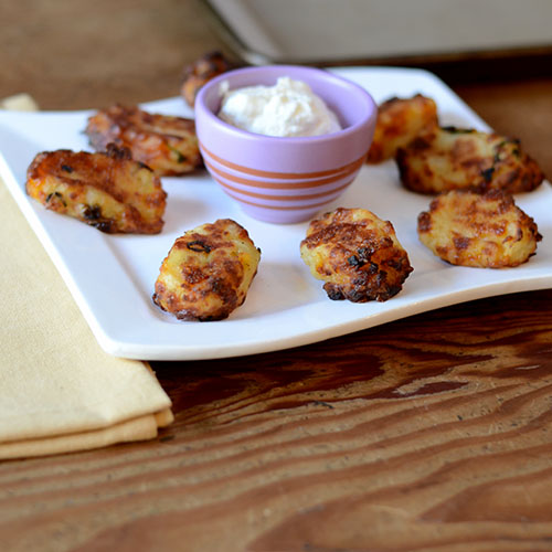 Cheddar Cheese and Smoked Gouda Tater Tots - Feed Your Soul Too