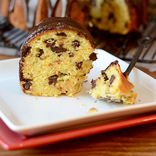 Orange Chocolate Chunk Bundt Cake