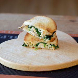 Grilled Turkey Cheese Spinach Sandwich Straight 500