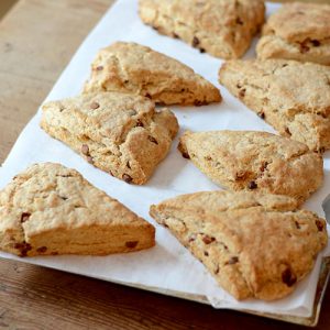 Cinnamon Chip Scones Top down 500