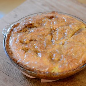 Snicker Doodle Cake Top down after bake 500