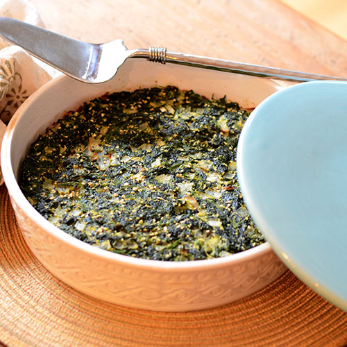 Spinach Kugel 60 degree 500