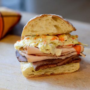 Buffalo Turkey Slaw Sandwich Close 500