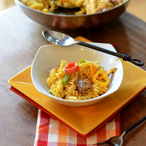 Three Cheese Mexican Pasta Straight 500