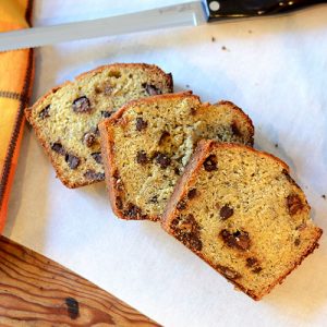 Chocolate Chip Banana Bread Top down 2 500