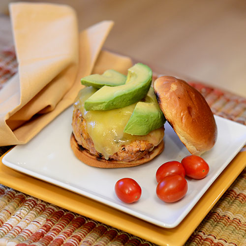 Mexican Turkey Burger 30 degree 500