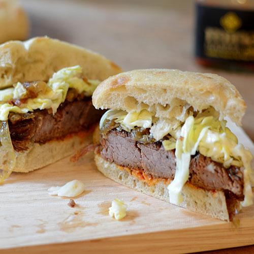 Flank Steak Sandwich Close 500