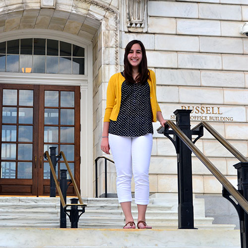 Molly-in-front-of-the-russell-building Molly - Russell Bldg 500