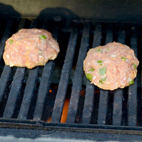 Burgers on Grill On grill 500