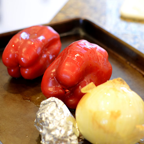 Roasting Vegetables Veggies pre-roast 500