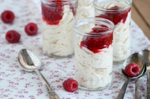 Donut-Butter-Mousse-with-Raspberry-Jam Donut Butter Mousse