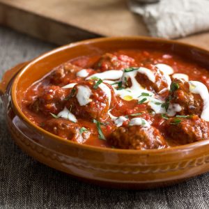 Saucy Greek Meatballs