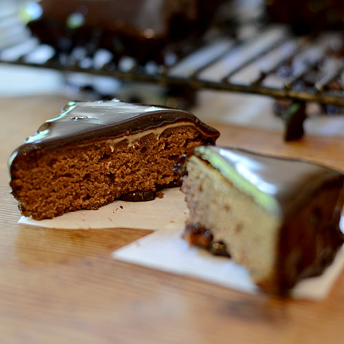 Marshmallow Sheet Cake with Chocolate Ganache