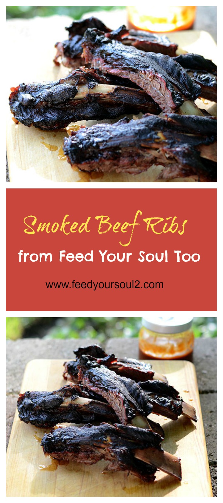 Smoked Beef Ribs #BBQ #dinner #smoker #Memorialday | feedyoursoul2.com