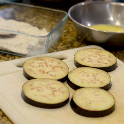 Eggplant-Slices Sliced eggplant 500