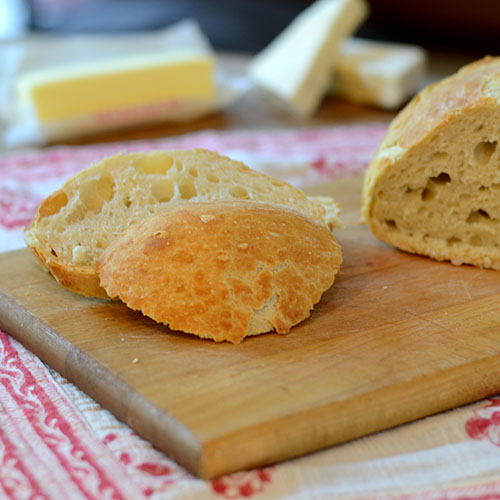 Crusty-Rustic-Bread flour, yeast, salt, water