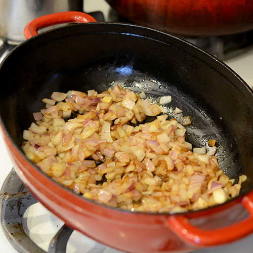 onion-saute onions, oil, chorizo drippings, saute