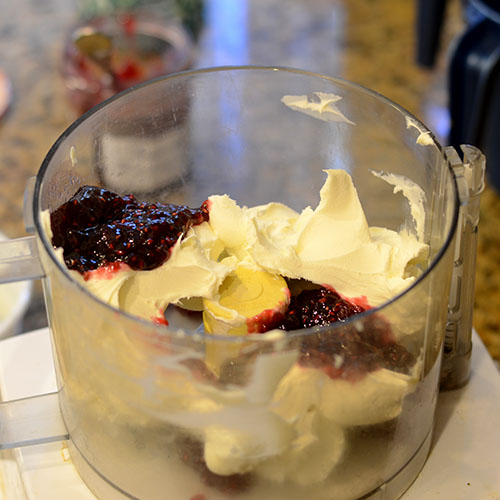 marscapone-and-jam marscapone, jam, cuisinart