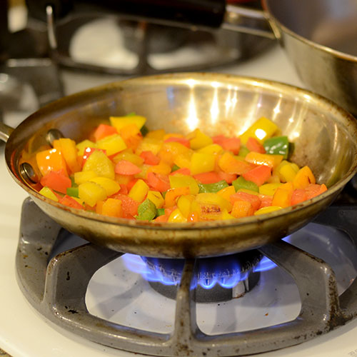 Peppers saute,