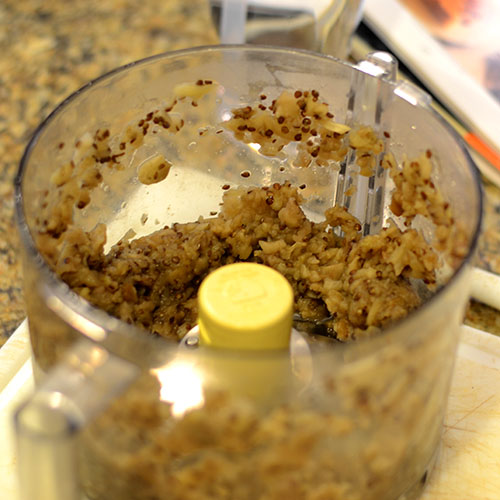 eggplant-in-cuisinart Chopped eggplant