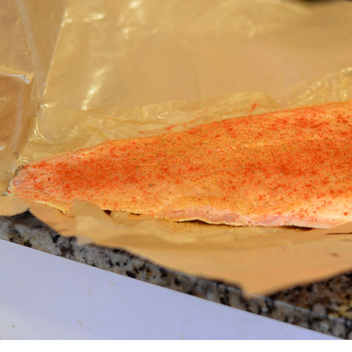 spiced-trout Spice on trout, Old Bay seasoning