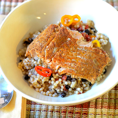 Mexican-spiced-salmon seafood, fish, Mexican, spices, chili powder, pan fry, braising