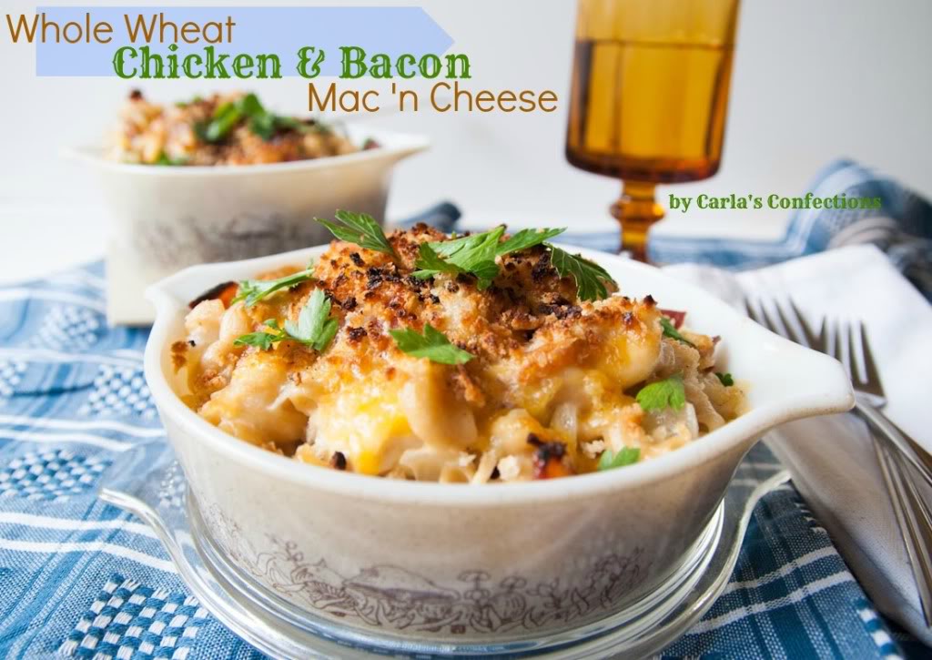 Whole-Wheat-Chicken-Bacon-Mac-N-Cheese Whole Wheat Chicken Bacon Mac N Cheese