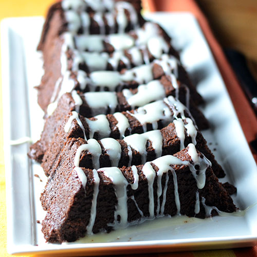 Chocolate-Cookie-Cake butter, cocoa, bittersweet chocolate, flour, sugar