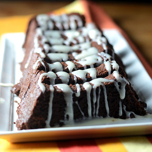 Chocolate-Cookie-Cake butter, cocoa, bittersweet chocolate, flour, sugar
