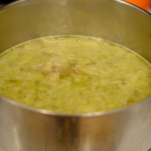 Stock-Added-to-Vegetables Stock & vegetables