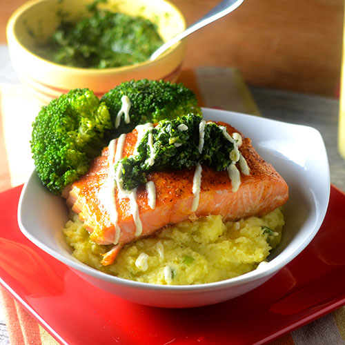 Mexican Spiced Salmon Topped with Chimichurri