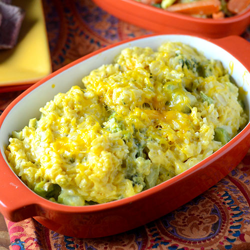 Broccoli Cheese Rice Casserole