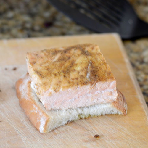 Salmon-added Salmon added