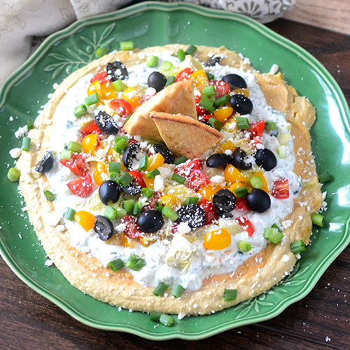 Greek 7 Layer Dip from Feed Your Soul Too