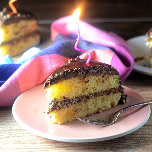Layer Cake with Marscapone Filling