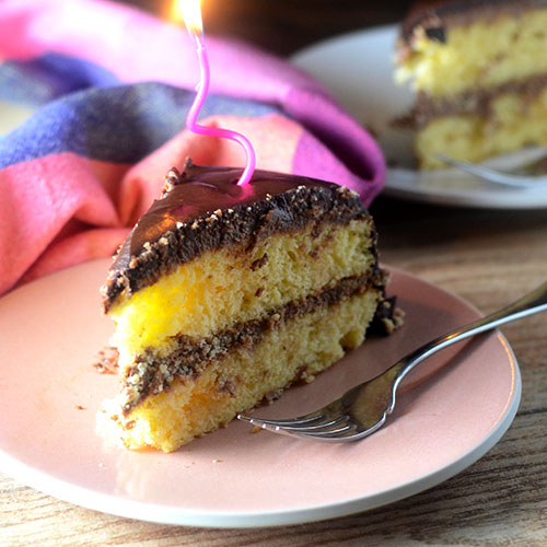 Layer Cake with Marscapone Filling