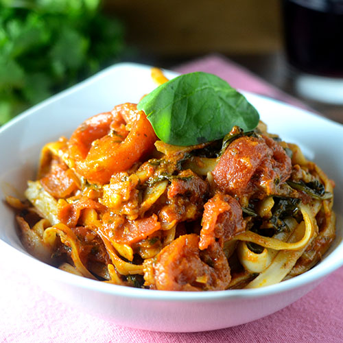 Masala-Fettuccini Masala Fettuccini