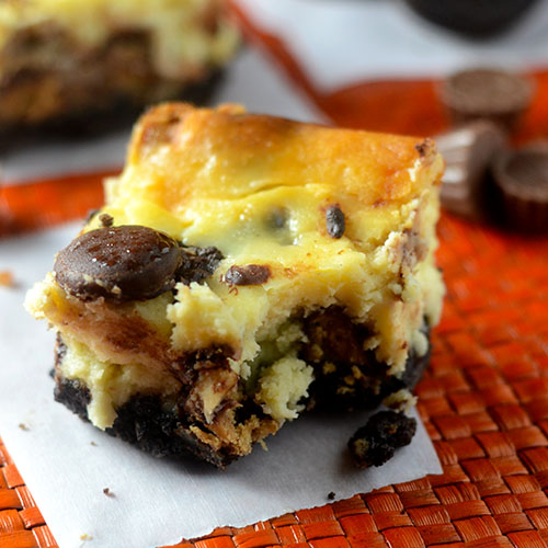 Mini REESE'S OREO Cheesecake Bars 