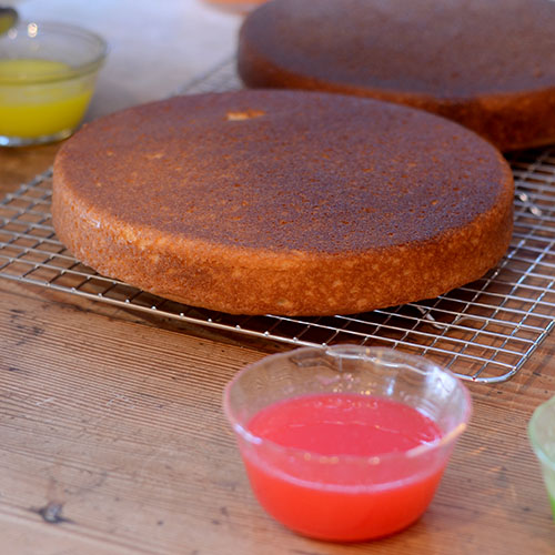 Cakes Cooling with "Pokes"