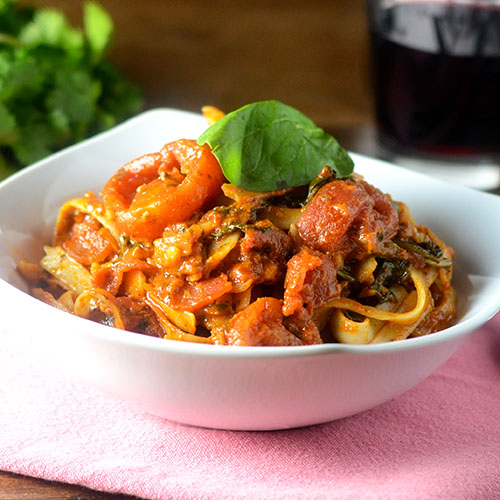 Masala-Fettuccini Masala Fettuccini