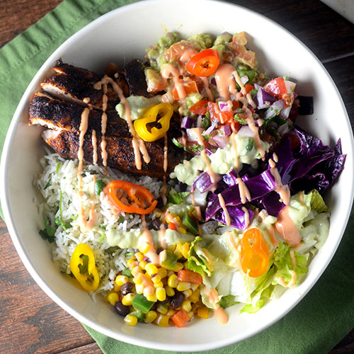 Chicken-Burrito-Bowl Chicken Burrito Bowl