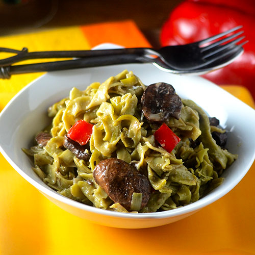 Mushroom-Spinach-Pasta Mushroom Spinach Pasta